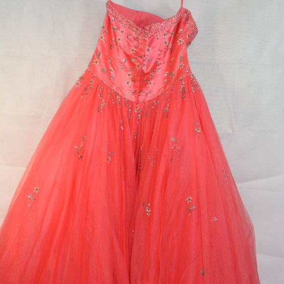 PROM PINK TULLE BEADS SEQUINS SZ 20 ALYCE Designs. - Picture 4 of 11